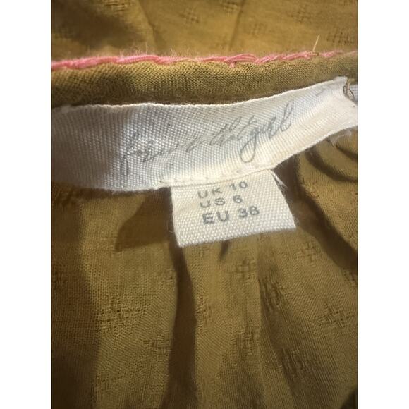 Anthropologie Forever that Girl Embroidered Floral Peasant Blouse Anthro Size 6 - Picture 10 of 13